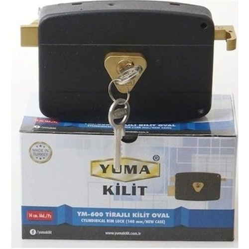 YUMA SİLİNDİR TİRAJLI KİLİT OVAL KARŞILIKLI 14CM